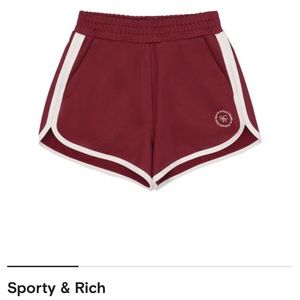 Sporty & Rich logo-print performance shorts